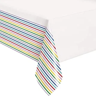 PRIMARY STRIPED TABLECOVER