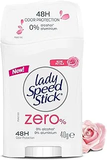 Lady Speed Stick deodorant zero%, antiperspirant deodorant, rose petals, 40 g