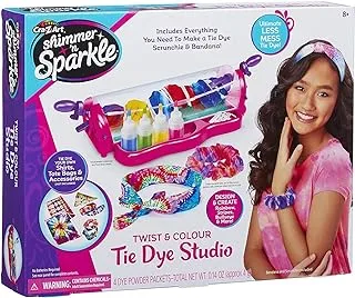 Shimmer N Sparkle Ultimate Twist & Color Tie Dye Studio, 4 Pcs Die Powder, Kids Ages 8+, Multicolor, Arts & Crafts