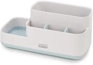 Joseph Bathroom Storage Organizer Caddy Countertop, Blue , 11.9 x 11.6 x 24.9 cm , 70504