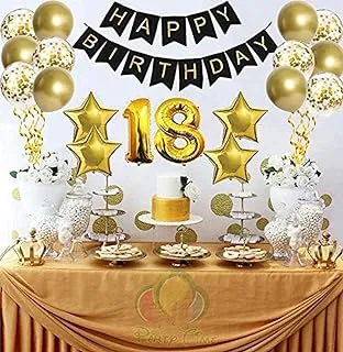 PARTY TIME 18th Birthday Decorations Birthday Party Supply Set