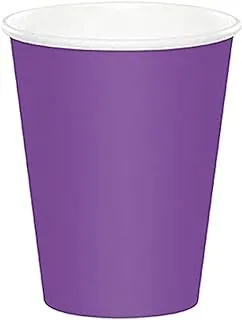 PARTY TIME - Pack of 24 Pieces Purple Paper Cups