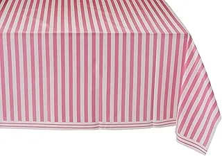 Unique Stripes Table Cover, Hot Pink