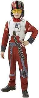 Rubie's Official Disney Star Wars Poe X-Wing Fighter Classic Child Costume, Kids Fancy Dress