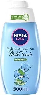 NIVEA Baby Lotion Moisturising, Mild Touch Aloe Vera, 500ml