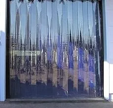 Kuber Industries 3 Strips Pvc Ac Curtain-9Ft، 0.5mm Transparent (Ckts26)