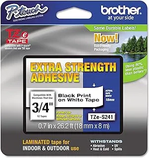 Brother Extra Strength Adhesive Tape, Extra Resistant - Tze-S241