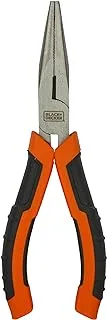 Black+Decker Long Nose Pliers, Orange, 160 mm, Bdht81586