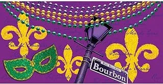 Creative Converting Rue Bourbon Border Print Plastic Tablecover