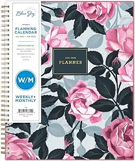 Blue Sky 2021-2020 Academic Year Weekly & Monthly Planner, 21.6 cm x 27.9 cm, Frosted Flexible Cover, Wirebound, Roosevelt Pink (128692)