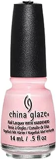 China Glaze Nail Lacquer With Hardeners - 14 ML, Fresh Princess - Pink