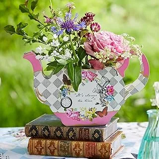 Talking Tables Alice In Wonderland Party Supplies | Vase Centrepiece | Great For Mad Hatter Tea Party, Birthday Party And Baby Shower | Paper