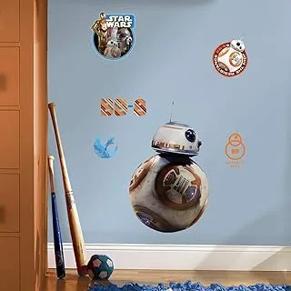 RoomMates Repositionable Star Wars Episode VII: Giant BB-8 Wall Stickers, Vinyl, Multi, 46x13x2.3 cm