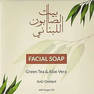 Bayt Al Saboun Al Loubnani Facial Soap Green Tea & Aloe Vera