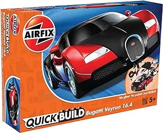 Airfix J6020 Quickbuild Bugatti 16 4 Veyron Black Red