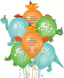 Dino Latex Balloon Decorating Kit | Assorted Designs - 12