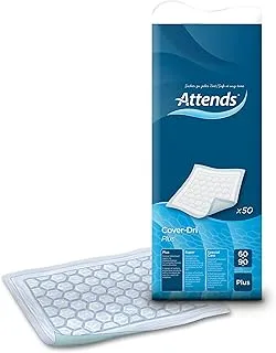 Attends cover dri plus disposable bed/chair pads, 60 x 90 cm, pack of 50