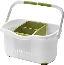 Addis 513830 Sink Caddy, White/Grass Green