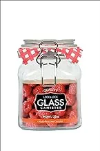 Locknlock Glass Canister | Food Jar Sodalime | Clip 900ml | Transparent |