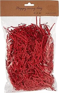 Red Color Crackle Shredded Paper Box Gift Basket Filler 50Grams Packet For Diy Party & Wedding Packaging, Dc-1Red