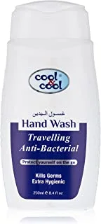 Cool & Cool Antibacterial Travelling Hand Wash 250 Ml - Soft, Gentle Formula Enriched with Vitamin E, Convenient for Travel