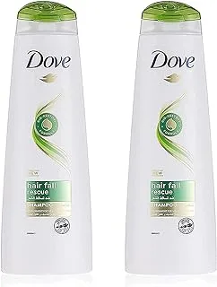 Dove Shampoo for Weak and Fragile Hair, Hair Fall Rescue, Nourishing Care for up to 98 percent less Hair Fall (400ml x 2)