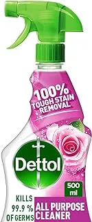 Dettol Rose Power All Purpose Cleaner for 100% Removal of Dirt & Grease (Kills 99.9% Germs), Trigger Spray Bottle – 500ml