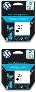 Hp 123 Black + Tri-Color Original Ink Cartridge F6V16Ae+F6V17Ae & Hp 123 Black Original Ink Cartridge F6V17Ae