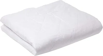 IBed home Mattress Protector, Cotton, Queen, White, H27.6 x W34.4 D13.2 cm