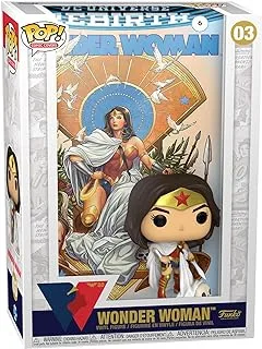 Funko Pop! Vinyl Comic Cover: Wonder Woman 80th - Wonder Woman - (Rebirth) on Throne - DC Comics - Collectable Vinyl Figure - Gift Idea - Official Merchandise - Toys for Kids & Adults