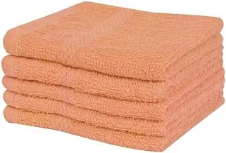 Comfy Set Of 4 Kitchen Towels, Peach, Dfesr10014