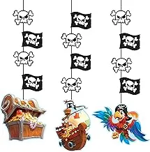 Creative Converting Pirate Treasure Hanging Cutouts 3-Piece