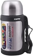 Geepas Vacuum Flask, 1.8L | Stainless Steel Bottle Keep Hot & Cold Antibacterial topper Cup - Perfect for Outdoor Sports, Fitness, Camping, Hiking, Office, School