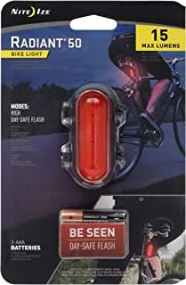 Nite Ize Radiant 50 Bike Light, Red, One Size