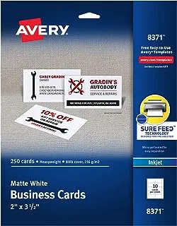 بطاقات عمل Avery 2 