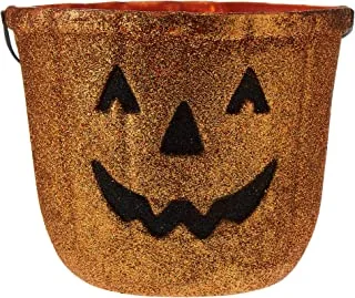 Party Magic Halloween Glitter Pumpkin Basket