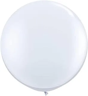 Koyal Wholesale Round Latex Giant Balloon (Pack of 2), 3', White