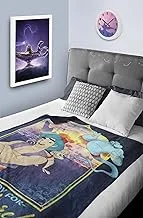 Disney aladdin polar fleece blanket for kids | all-season, ultra soft, fade resistant (official product) - Purple