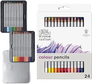 أقلام رصاص فنية من مجموعة Winsor & Newton Studio Collection ، أقلام ملونة ، مجموعة من 24