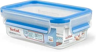 Tefal K3021112 MasterSeal Fresh Box ، حاوية تخزين الطعام البلاستيكية ، تحافظ على الطعام طازجًا لفترة أطول ومقاومة للتسرب بنسبة 100 في المائة ، 0.55 لتر