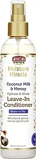 African Pride Moisture Miracle Coconut Milk And Honey Hydrate & Shine Leave- In Conditioner