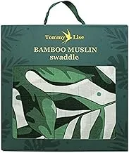 Tommy Lise Muslin swaddle sutable for new born -Roaming Mangrove (120x120cm)