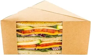 Large Sandwich Wedge Box, Take Out Box - 4.8