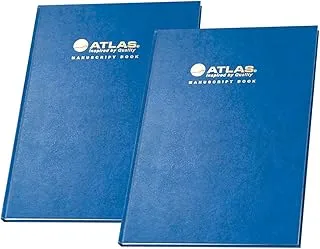 Atlas Manuscript Bk Fs 70Gsm 3Qr, Blue, As-Mbfs37111, Manuscript Book