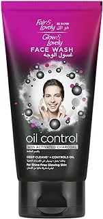 Glow & Lovely Formerly Fair & Lovely Face Wash With Activated Charcoal Oil Control To Deep Clean + Control Oil 150ml