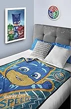 Pj Mask Coral Fleece Blanket For Kids | All-Season, Ultra Soft, Fade Resistant (Official Product)