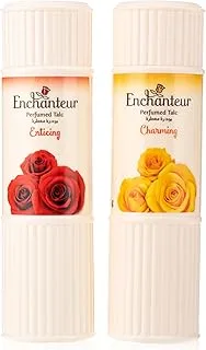 Enchanteur Talcum Powder, Charming & Enticing, 2 X 125 gm