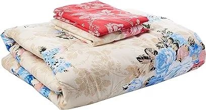 Swayam Caramel Collection Single Bib Duvet Set, Multi-Colour, 150 X 220 Cm, Bibs1824