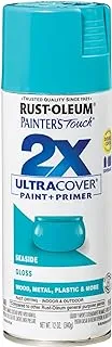 Rust-OlEUm Painter'S Touch 2X Ultra Cover Spray Paint, Gloss Seaside, 12 Ounce, 267116