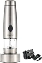 Cuisine Art Rechargeable Pepper Mill, Silver, KDL-549